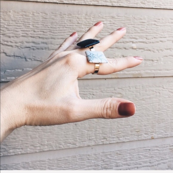 💛⚪️MARBLE RINGS - Picture 7 of 8